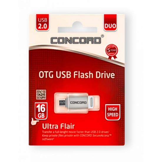 16Gb Concord Micro Otg Flash Bellek resmi