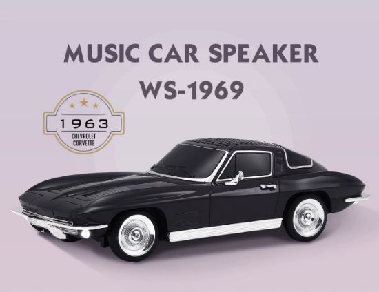 Everton RT-1956 Bluetooth Araba Hoparlörü — Nostaljik Arabalı Tasarım, FM/USB/TF/AUX Desteği resmi