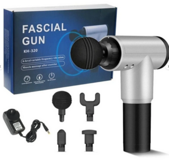 KH-320 Fascia Gun Masaj Aleti — Kas Rahatlatma & Derin Doku Masajı resmi