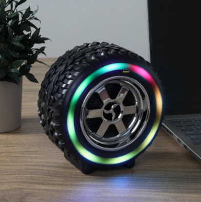 Fioplus FP-G2389 “Tekerlek” Bluetooth Hoparlör — Tekerlek Tarzı, Şok Emici Tasarım resmi