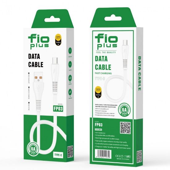 Fioplus FP03 Type-C Kablo — 60 W  Hızlı Şarj Uyumlu resmi