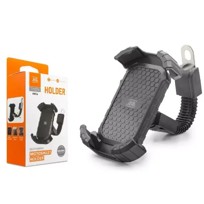 Subzero HR86 Premium Motosiklet / Motor Telefon Tutucu — Metal Gövde & 360° Ayarlanabilir resmi