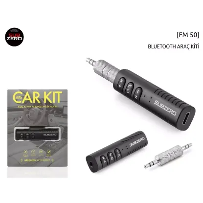Subzero FM50 Kablosuz AUX / Bluetooth Alıcı — FM Verici & AUX Dönüştürücü resmi