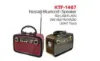 Kboard KTF-1467 Nostaljik Radyo — Bluetooth, USB / SD, LED Fener & Retro Tasarım resmi