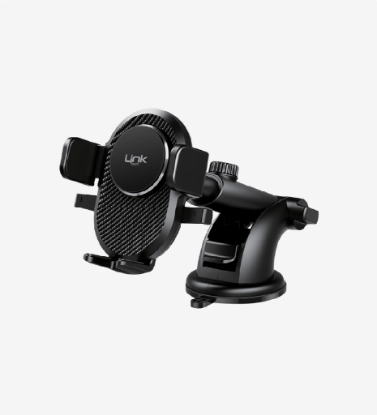 Link H784 360° Döner Araç Telefon Tutucu — Vantuz + Havalandırma Kelepçe resmi