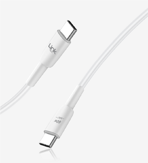 Linktech K604 USB-C to USB-C 3A Hızlı Şarj & Data Kablosu resmi