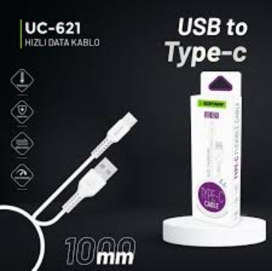 Soffany UC-621 Type-C Kablo — 3A Hızlı Şarj ve Veri Transferi resmi