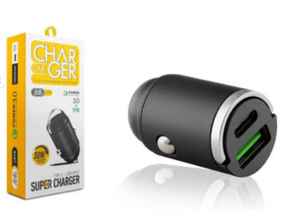 Subzero CR98 — 30W PD + USB Araç Şarj Başlığı resmi