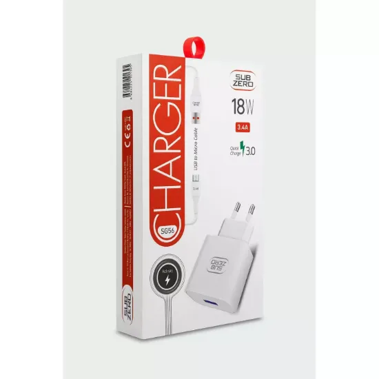 Subzero SG56 — 18W / 3,4A Mikro Şarj Adaptörü resmi