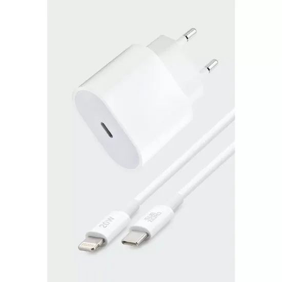 Subzero SG46 — 20W Type-C → Lightning Hızlı Şarj Adaptörü resmi