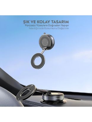 X68 — Araç Vakumlu Mıknatıslı Telefon Tutucu resmi