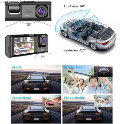YK AN-6312 — Araç İçi Full HD Geniş Açılı Araç Kamerası resmi