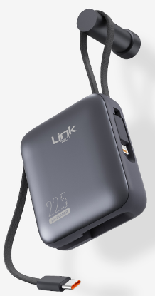 Premium 10000 mAh 22.5W Çift Entegre Kablolu PowerBank (LPP-PD22) resmi